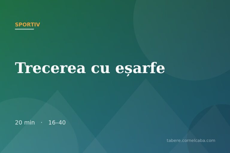 Ilustrație pentru jocul Trecerea cu eșarfe