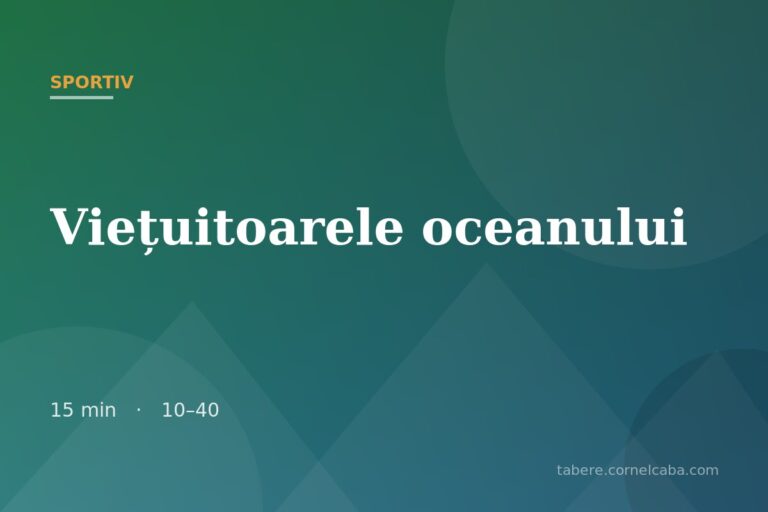 Ilustrație pentru jocul Viețuitoarele oceanului