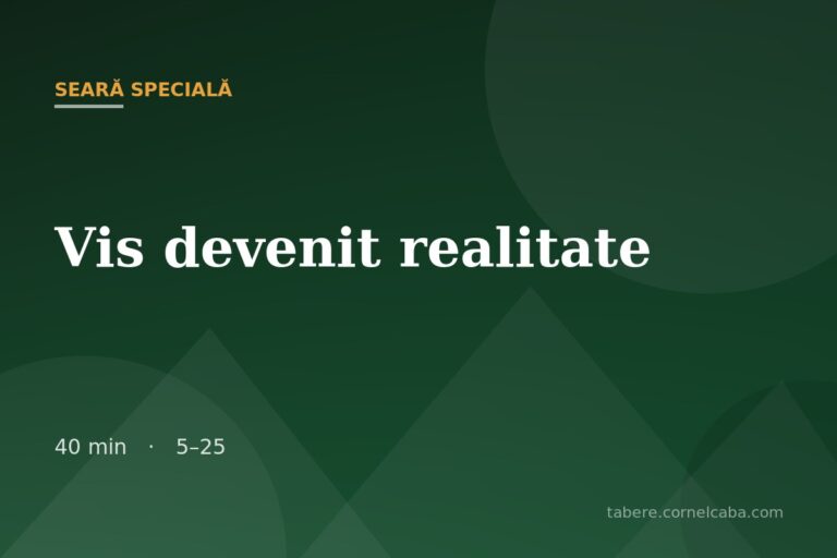 Ilustrație pentru jocul Vis devenit realitate