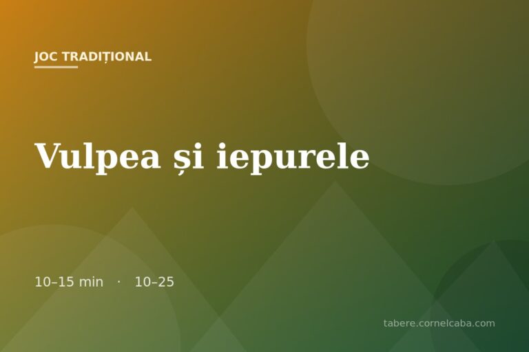 Ilustrație pentru jocul Vulpea și iepurele