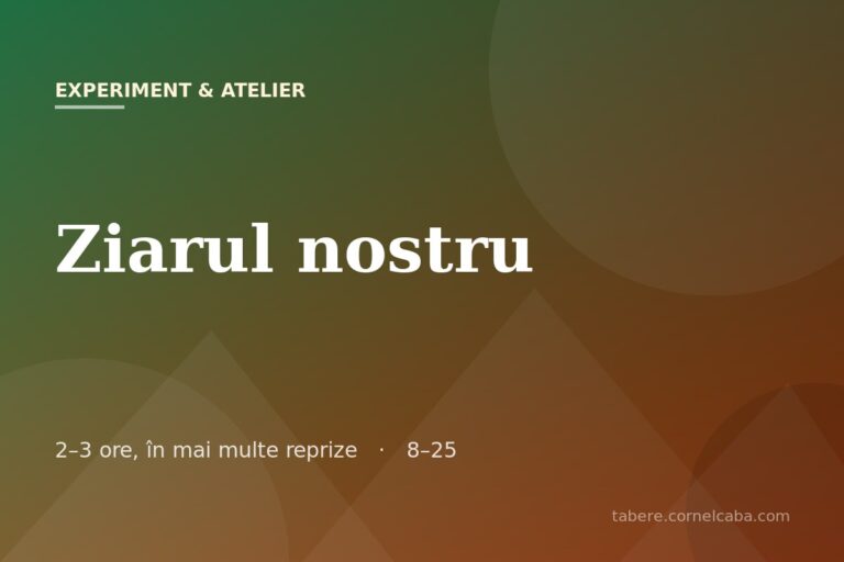 Ilustrație pentru jocul Ziarul nostru