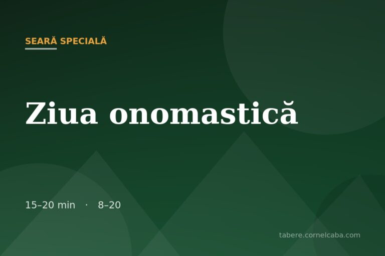 Ilustrație pentru jocul Ziua onomastică